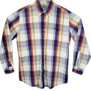Peter Millar Plaid Button Down Men's Large Shirt Long Sleeve Weekender